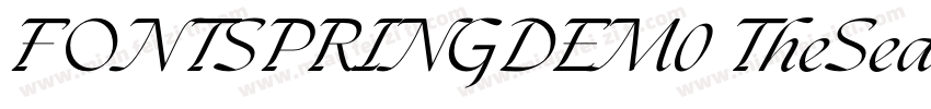 FONTSPRINGDEM0 TheSeasonsLightItali字体转换